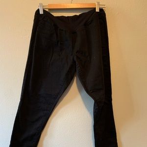 Motherhood Black maternity work pants .
